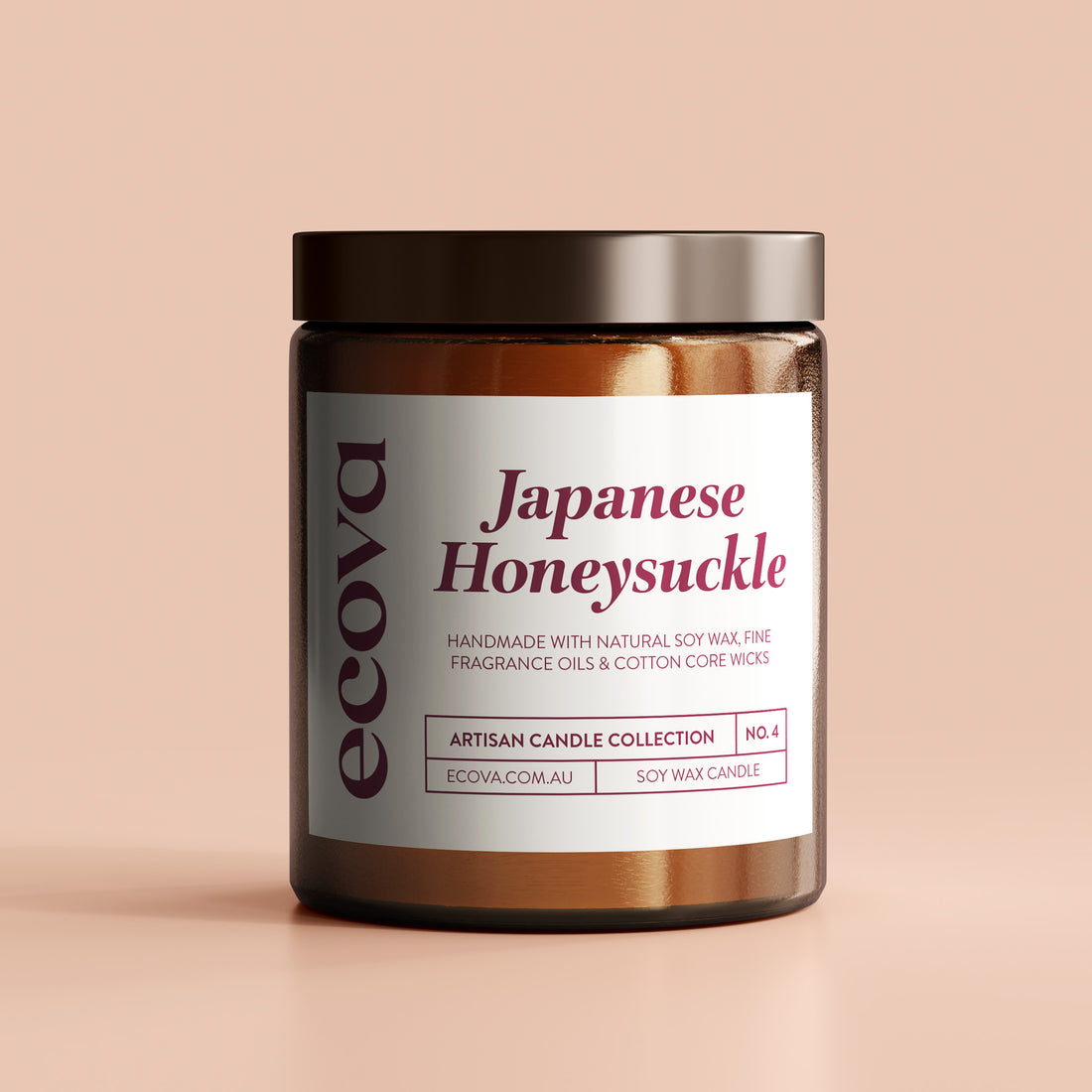 Ecova Japanese Honeysuckle scented soy wax candle